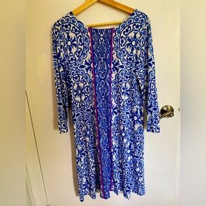 Lilly Pulitzer L dress blue/pink